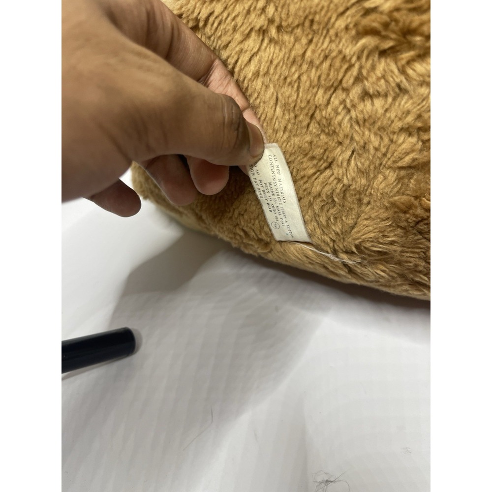 1979 Daekor Brown POT BELLY BEAR 16" Plush Vintage Big Stuffed Animal - Picture 5 of 6